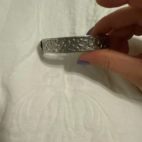 Coach | Jewelry | Vintage Coach Silver Engraved Bracelet  display picture 1